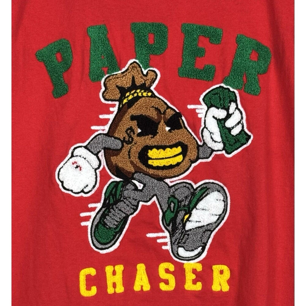 Paper Chaser T-shirt Evolution In Design Embroidered Small Red Colorful Y2K‎ - Picture 5 of 9
